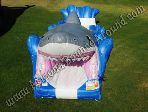 Inflatable shark themed water slide rental Phoenix Arizona